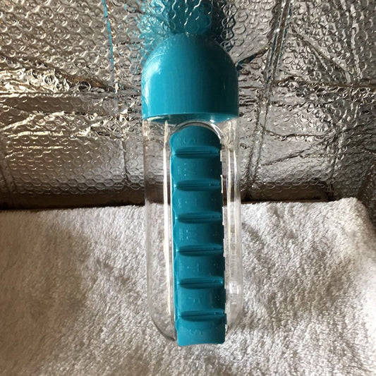 真空断熱カップ - 薬や錠剤サプリメント用のコンパートメントを備えたクラシックスタイル