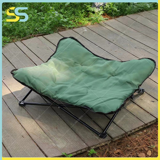 取り外し可能な犬猫用ポータブルマットレス - 折りたたみ式で軽量、キャンプに最適