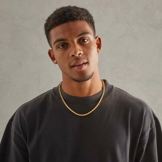 🔗 ステンレススチールツイストネックレス