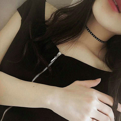 🌟 韓国の原宿ネックレス – パール、スエード、そしてエレガンス 🌟