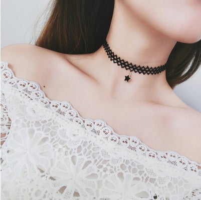 🌟 韓国の原宿ネックレス – パール、スエード、そしてエレガンス 🌟