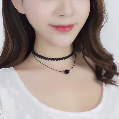 🌟 韓国の原宿ネックレス – パール、スエード、そしてエレガンス 🌟