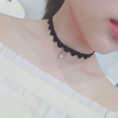 🌟 韓国の原宿ネックレス – パール、スエード、そしてエレガンス 🌟