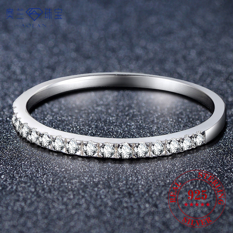 💎✨ 天然ジルコニアリング - 925 シルバー ✨💎